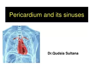 Pericardium and its sinuses