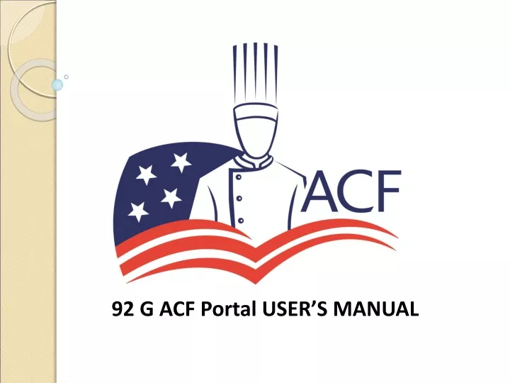92 g acf portal user s manual
