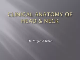 Clinical ANATOMY of Head &amp; Neck