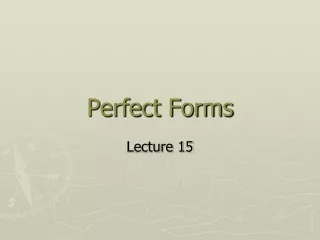 Perfect Forms