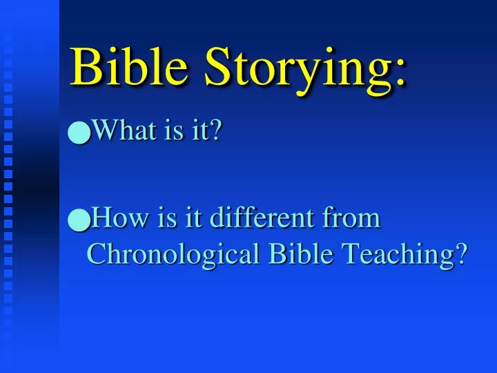 bible storying