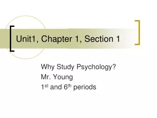 Unit1, Chapter 1, Section 1