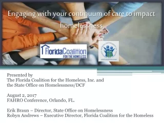 Engaging with your continuum of care to impact homelessness