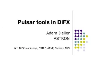 Pulsar tools in DiFX