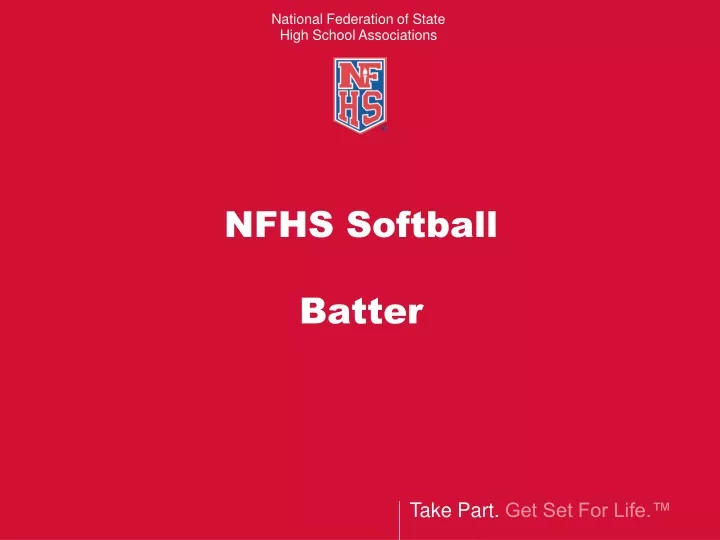 nfhs softball batter