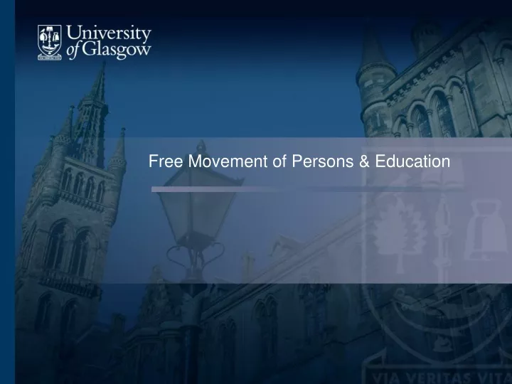 free movement of persons education