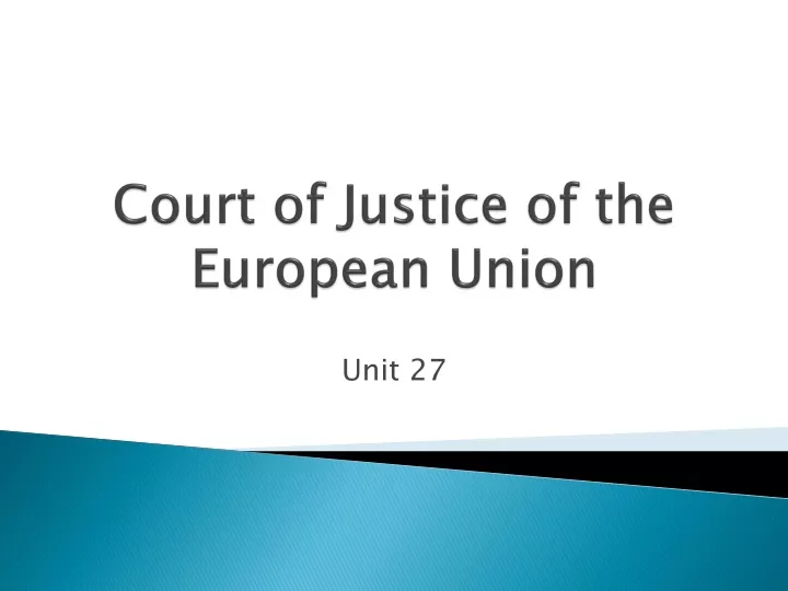 court of justice of the european union