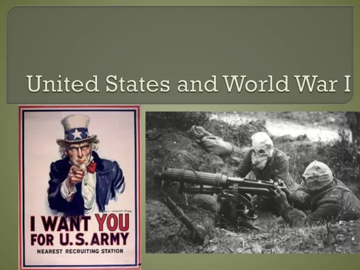 united states and world war i
