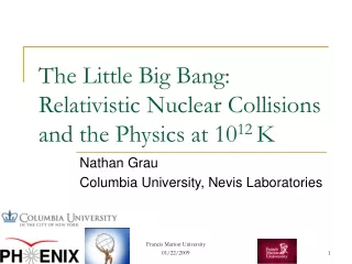 The Little Big Bang: Relativistic Nuclear Collisions and the Physics at 10 12  K