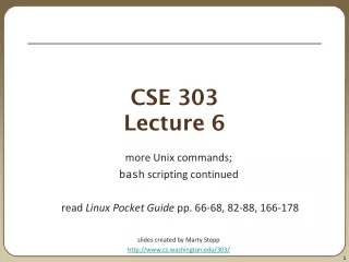CSE 303 Lecture 6