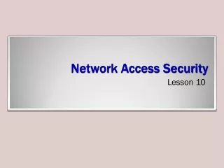 Network Access Security