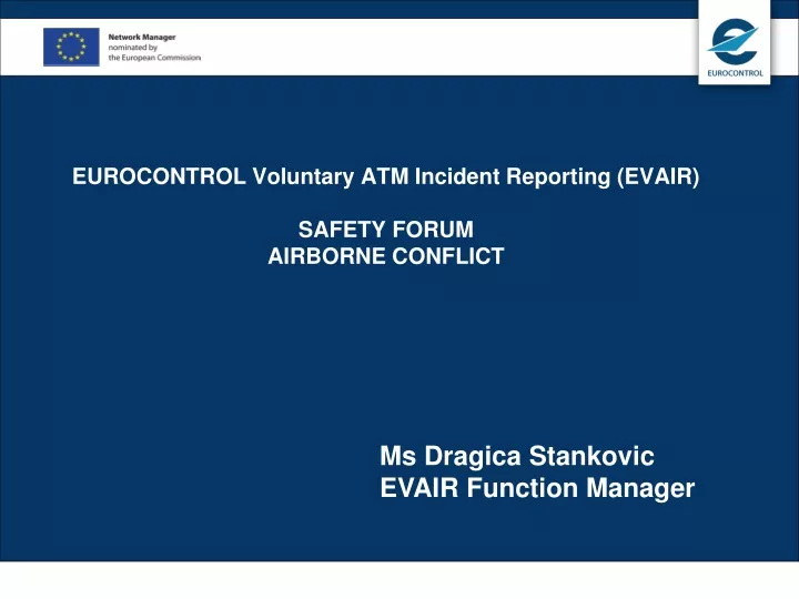 eurocontrol voluntary atm incident reporting evair