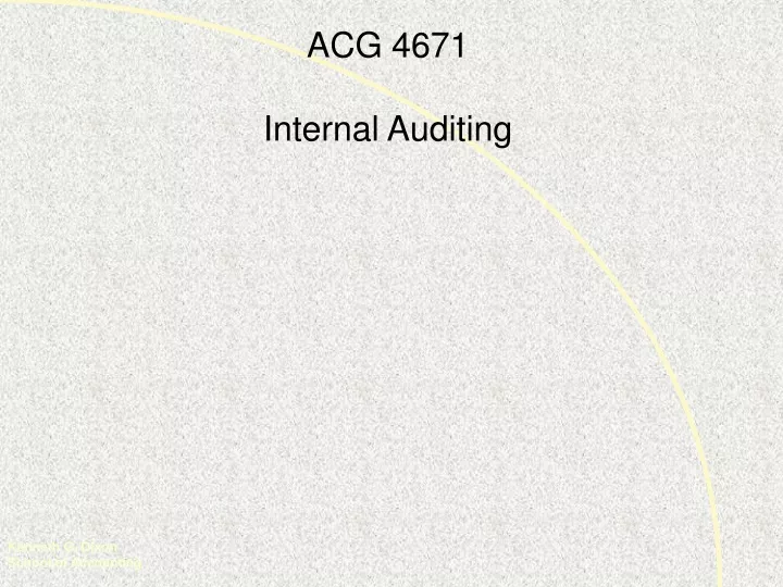 acg 4671 internal auditing
