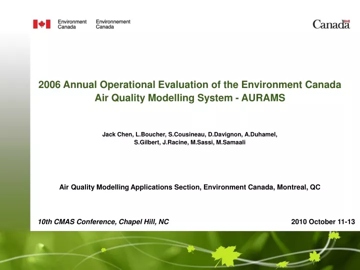 2006 annual operational evaluation