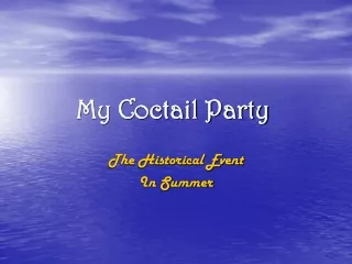 My Coctail Party