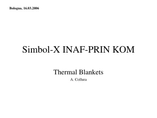 Simbol-X INAF-PRIN KOM