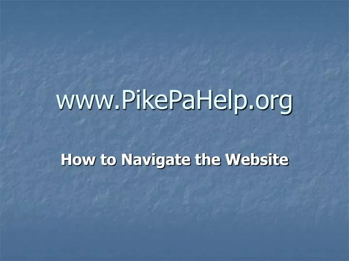 www pikepahelp org