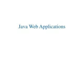 Java Web Applications