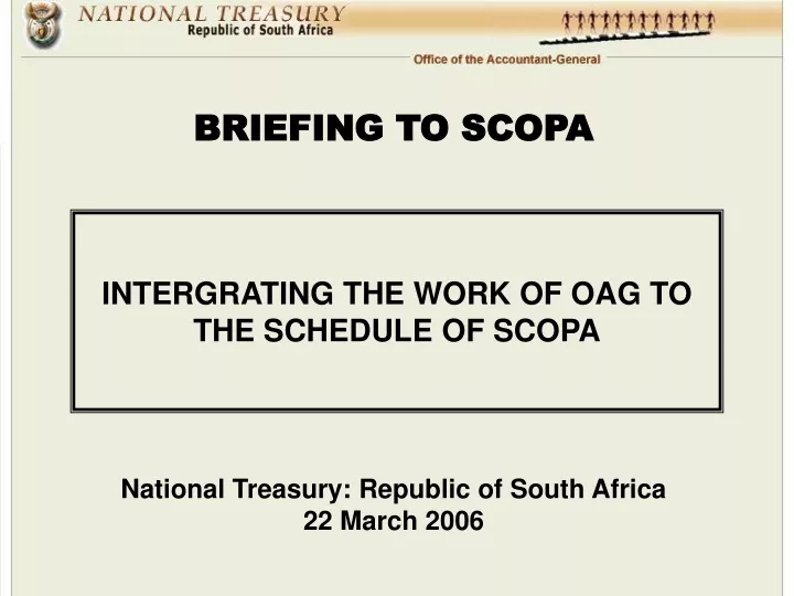 briefing to scopa