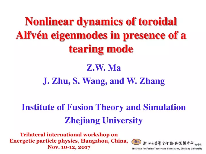 nonlinear dynamics of toroidal alfv n eigenmodes in presence of a tearing mode