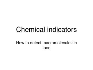 Chemical indicators