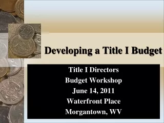 Developing a Title I Budget