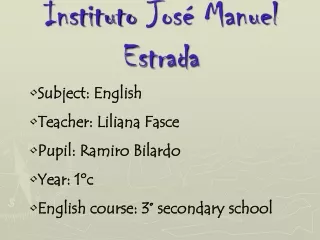 Instituto José Manuel Estrada