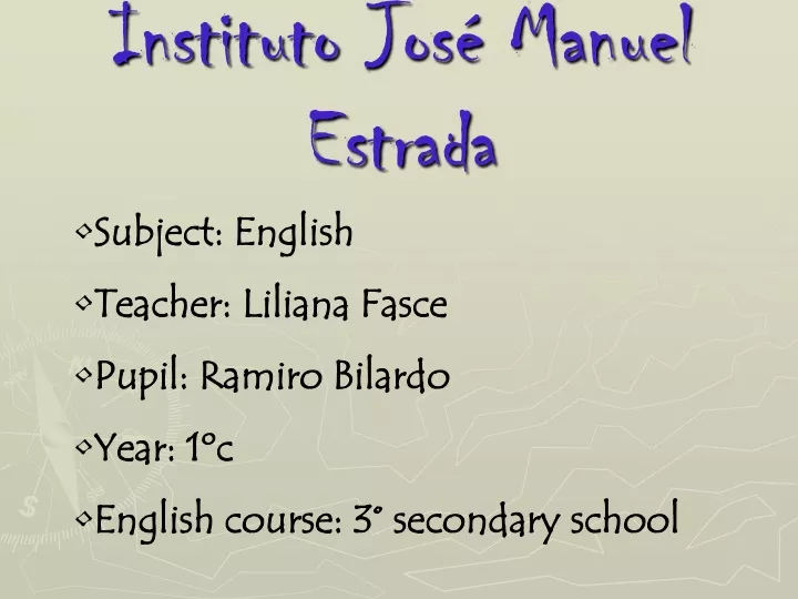 instituto jos manuel estrada