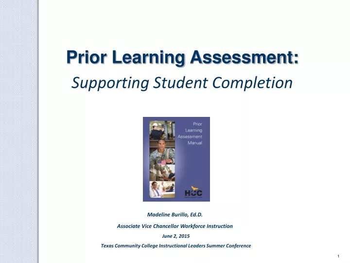 prior learning assessment supporting student