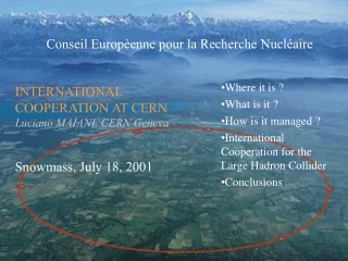 Conseil Europèenne pour la Recherche Nucléaire
