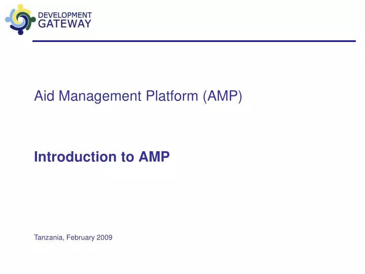 aid management platform amp introduction to amp