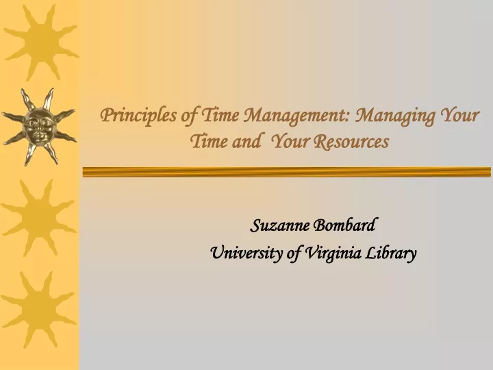 principles of time management managing your time and your resources