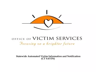 Statewide Automated Victim Information and Notification (CT SAVIN)