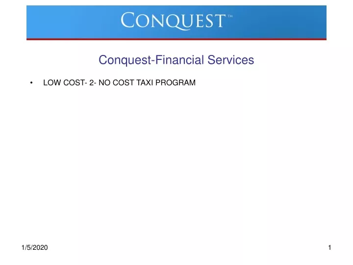 conquest financial services