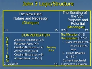 John 3 Logic/Structure