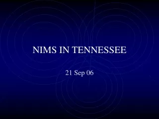 NIMS IN TENNESSEE