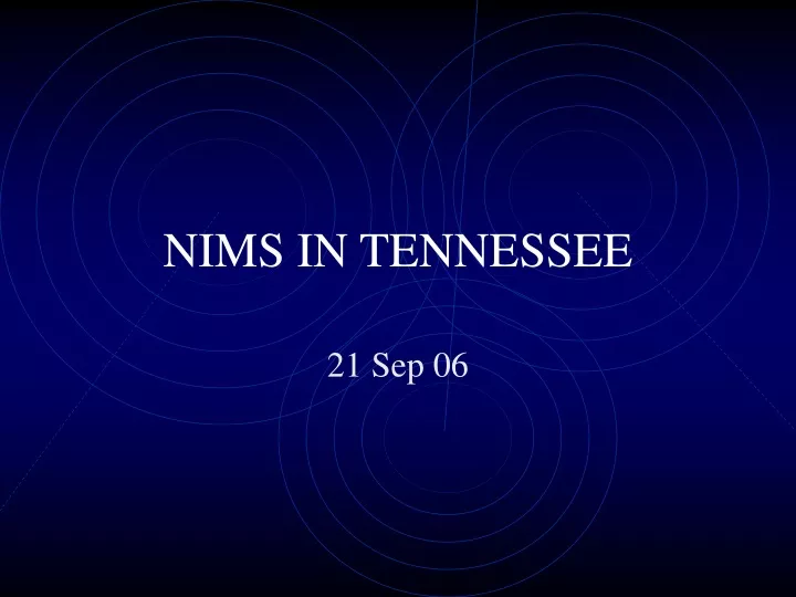 nims in tennessee