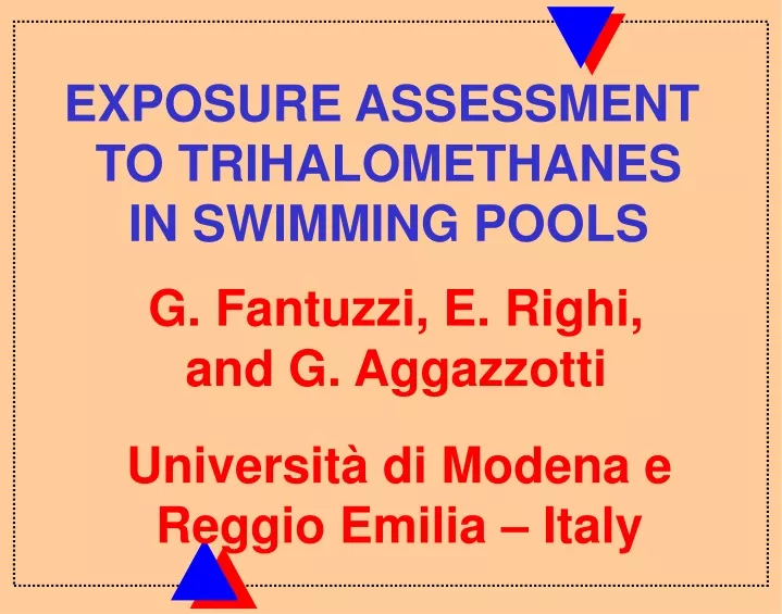 exposure assessment to trihalomethanes