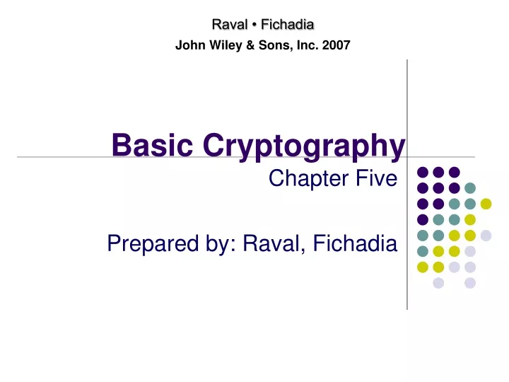 basic cryptography