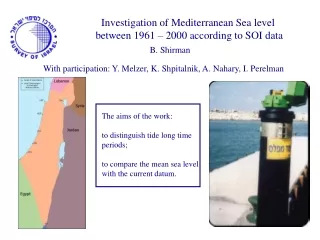 Investigation of Mediterranean Sea level  between 1961 – 2000 according to SOI data