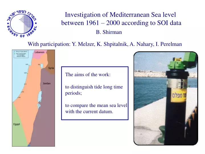 investigation of mediterranean sea level between