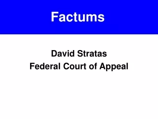David Stratas Federal Court of Appeal