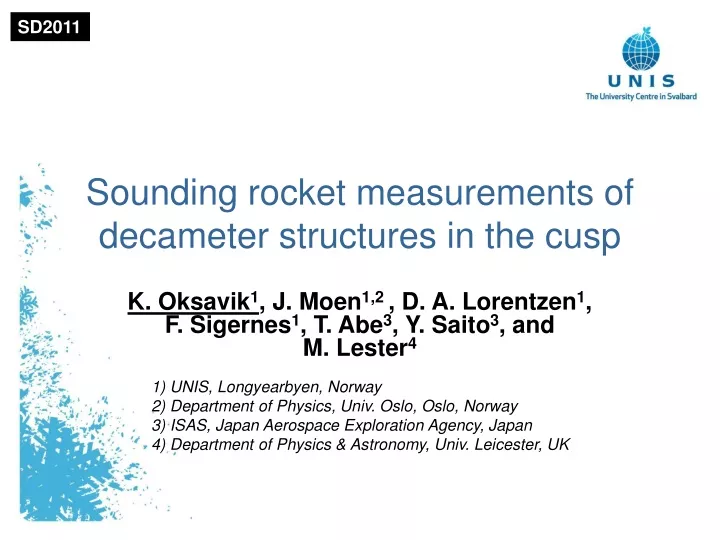 sounding rocket measurements of decameter structures in the cusp