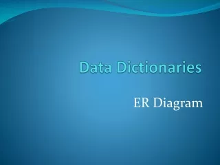Data Dictionaries