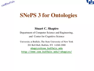 SNePS 3 for Ontologies