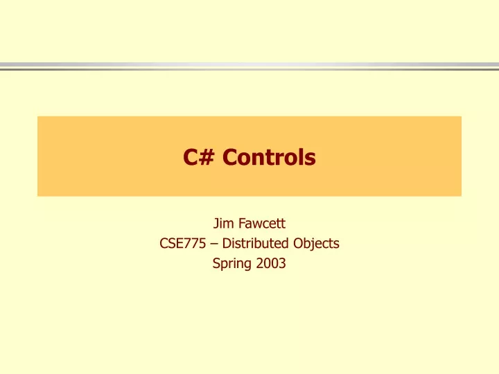 c controls