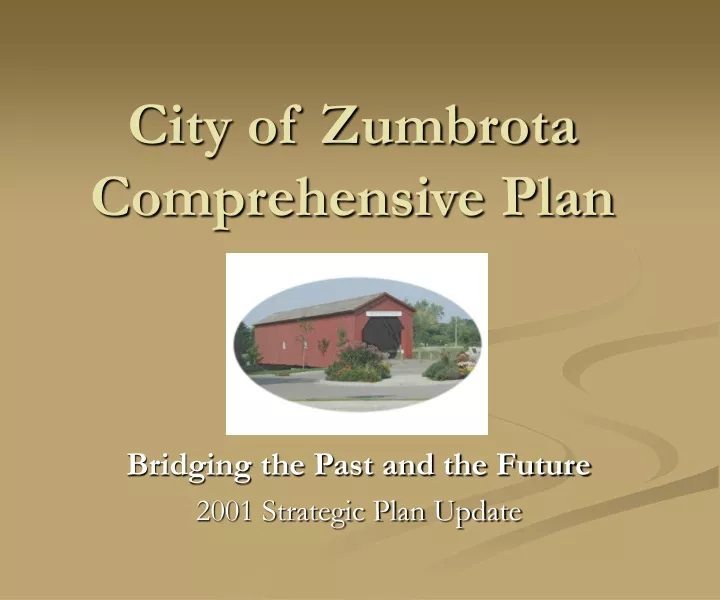 city of zumbrota comprehensive plan