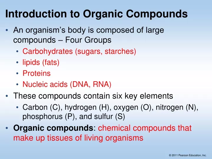 introduction to organic compounds