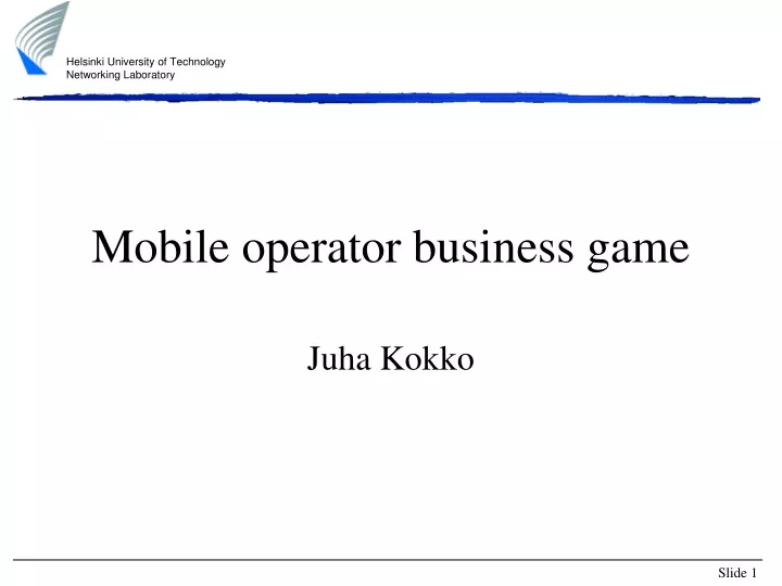 mobile operator business game