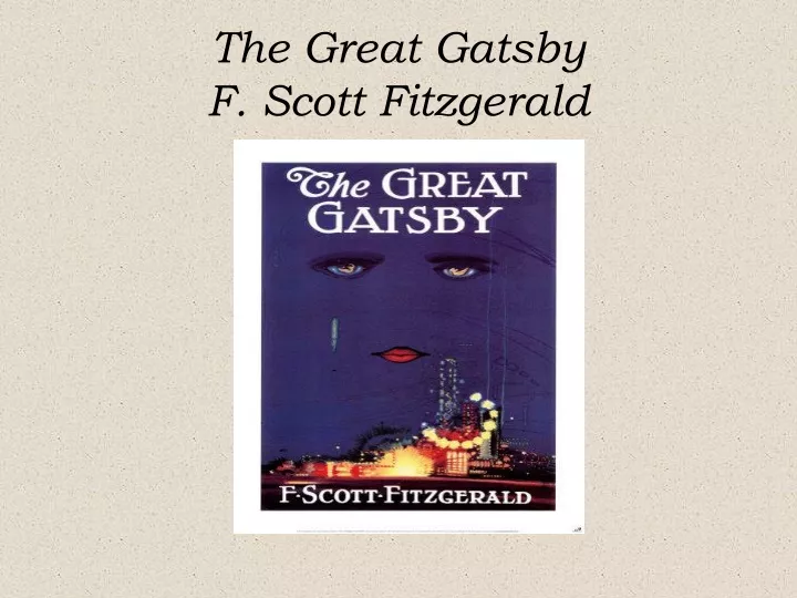 the great gatsby f scott fitzgerald
